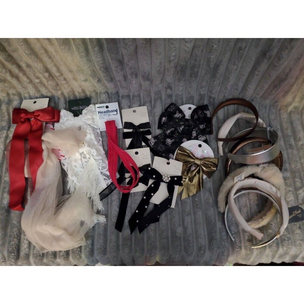 Large Lot Bows & HeadBands Universal Thread, Wild Fable, A New Day Over $100 Rtl
